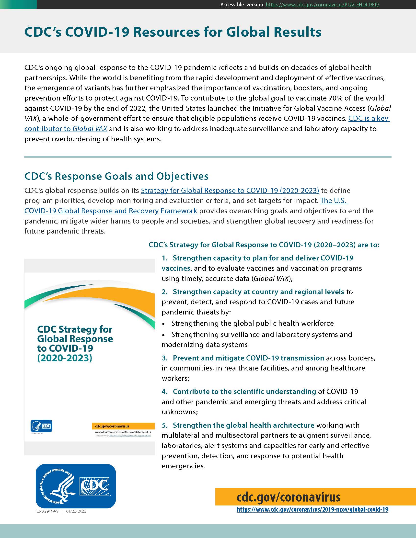 Global COVID-19 Response page 6