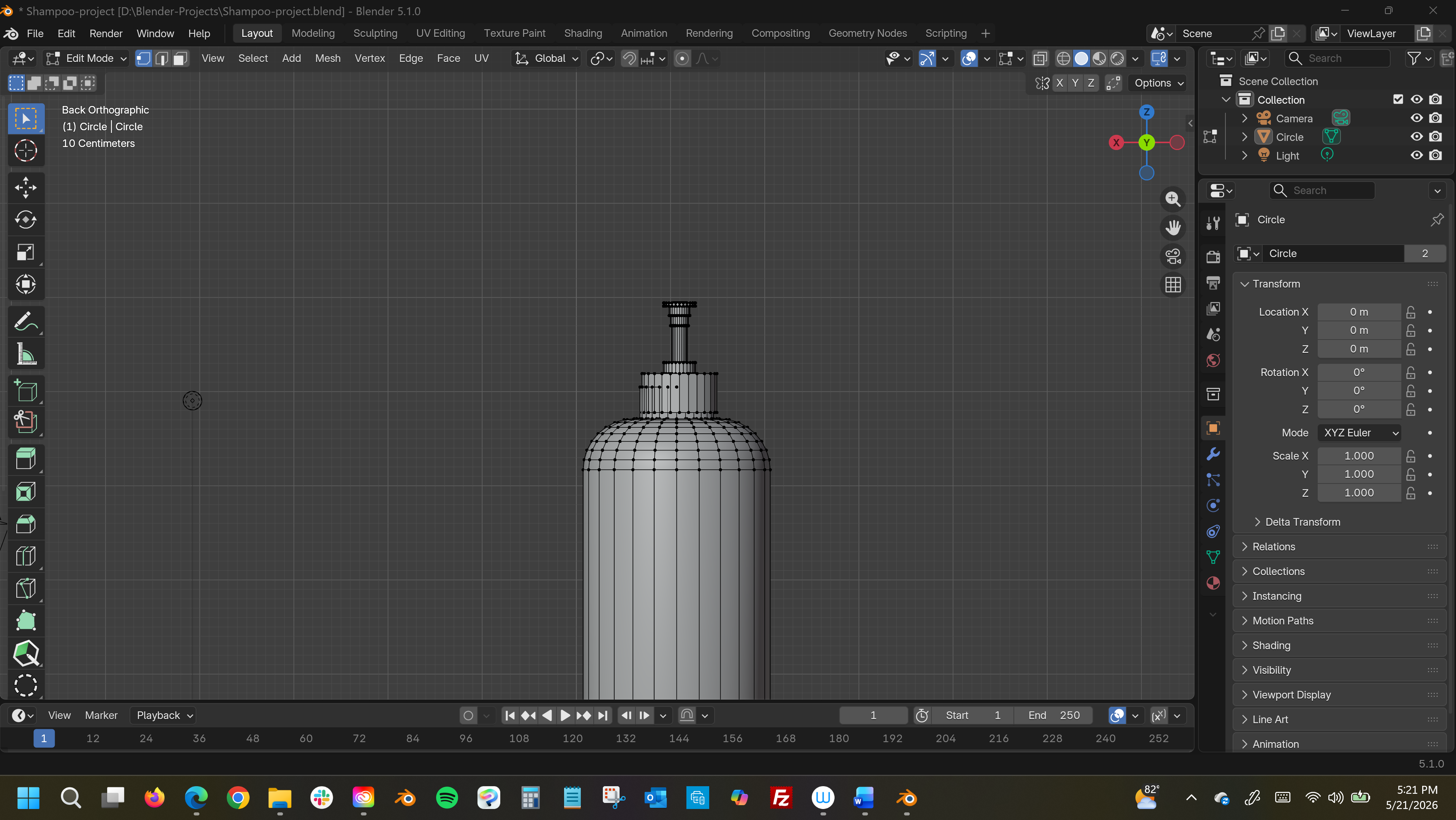 Alternate camera angle from the robot and drink can animation