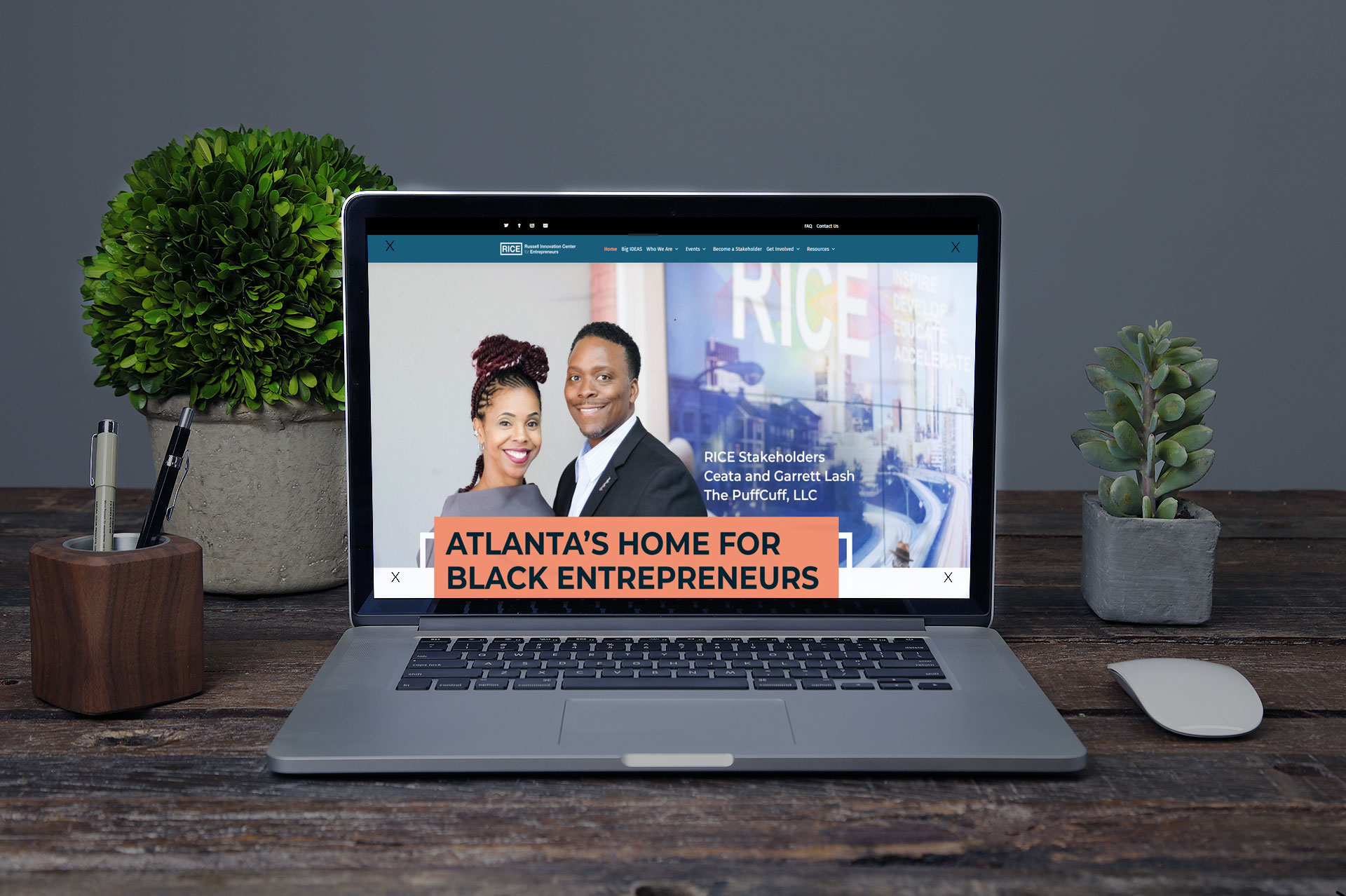 Team meeting sketching a new brand identity